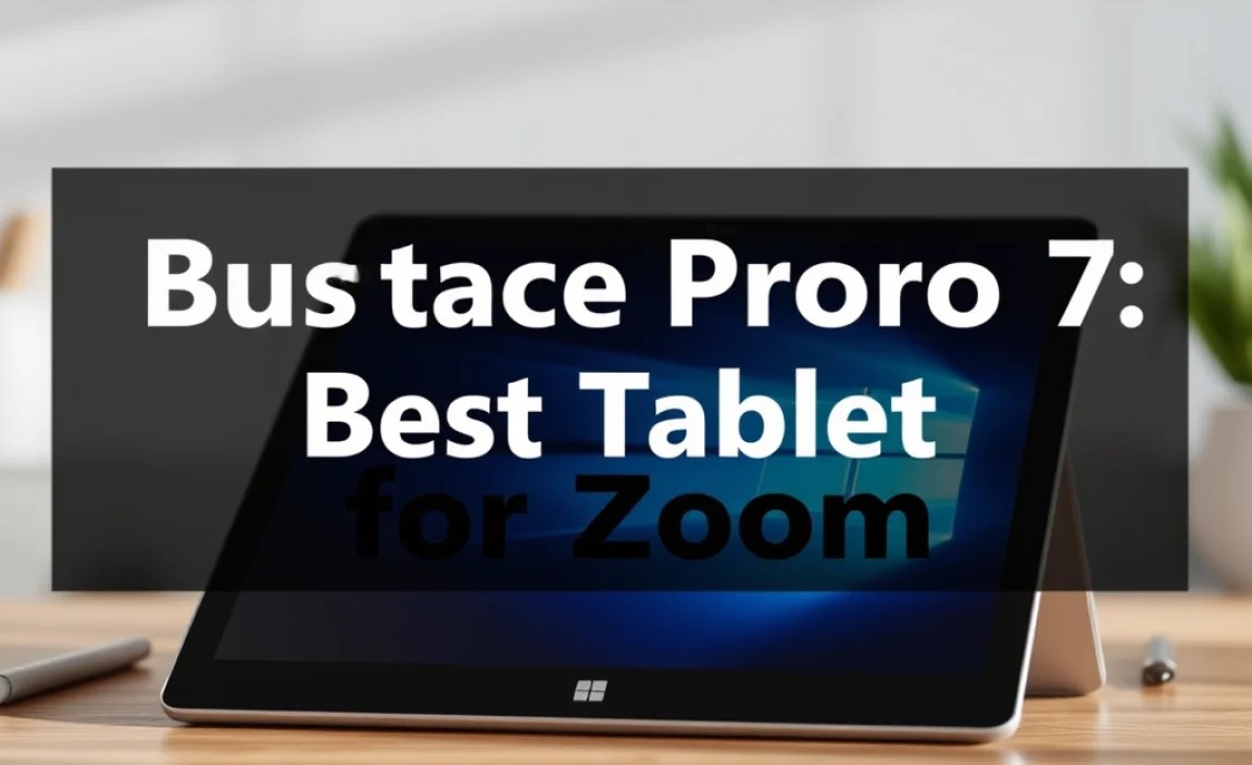 Surface Pro 7: Best Tablet for Zoom