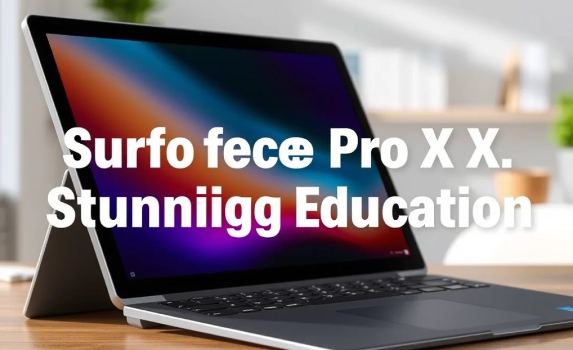 Surface Pro X E-Learning: Stunning Education