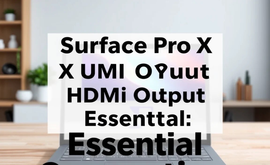 Surface Pro X HDMI Output: Essential Connection