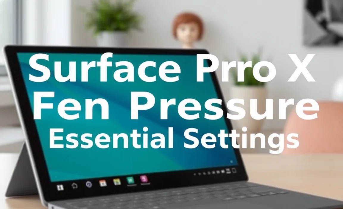 Surface Pro X Pen Pressure: Essential Settings