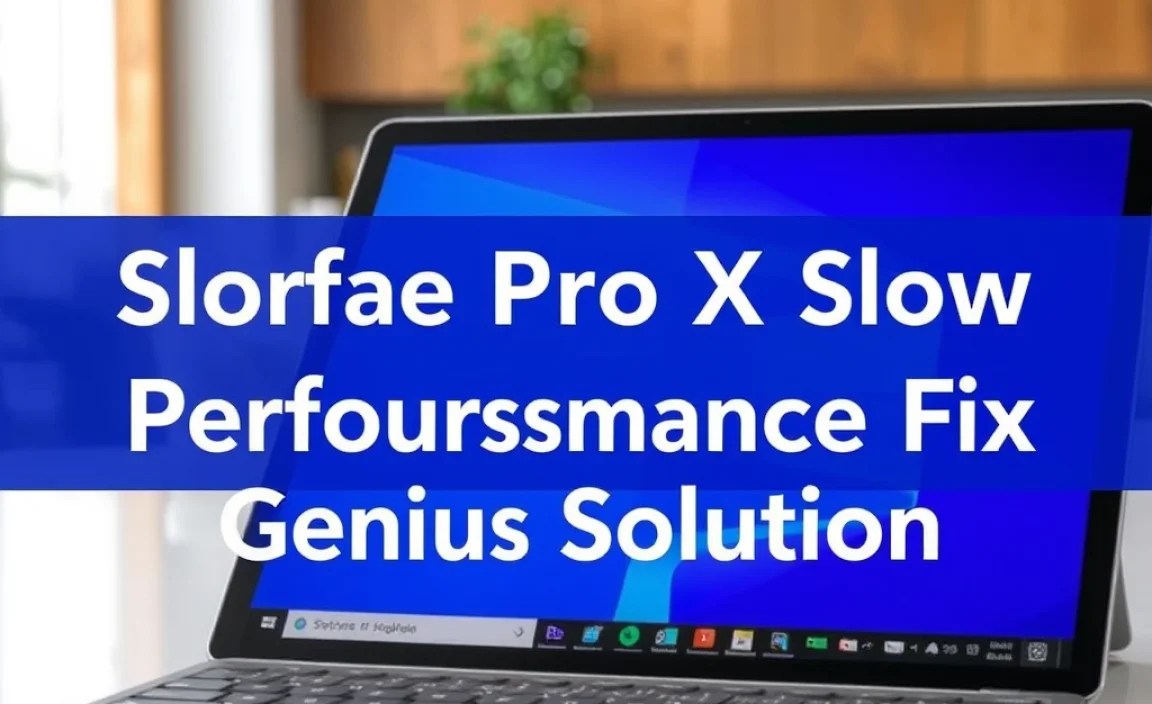 Surface Pro X Slow Performance Fix: Genius Solution