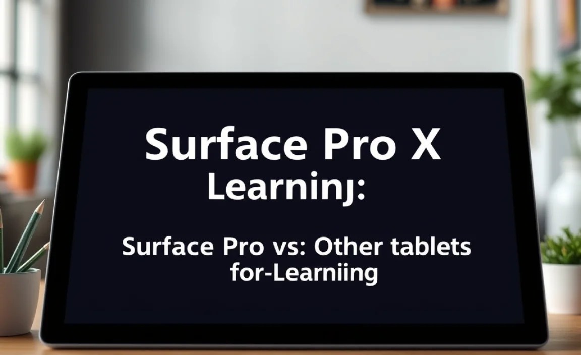 Surface Pro X vs. Other Tablets for E-Learning