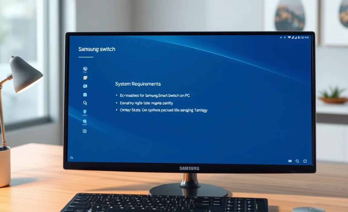 System Requirements for Samsung Smart Switch on PC
