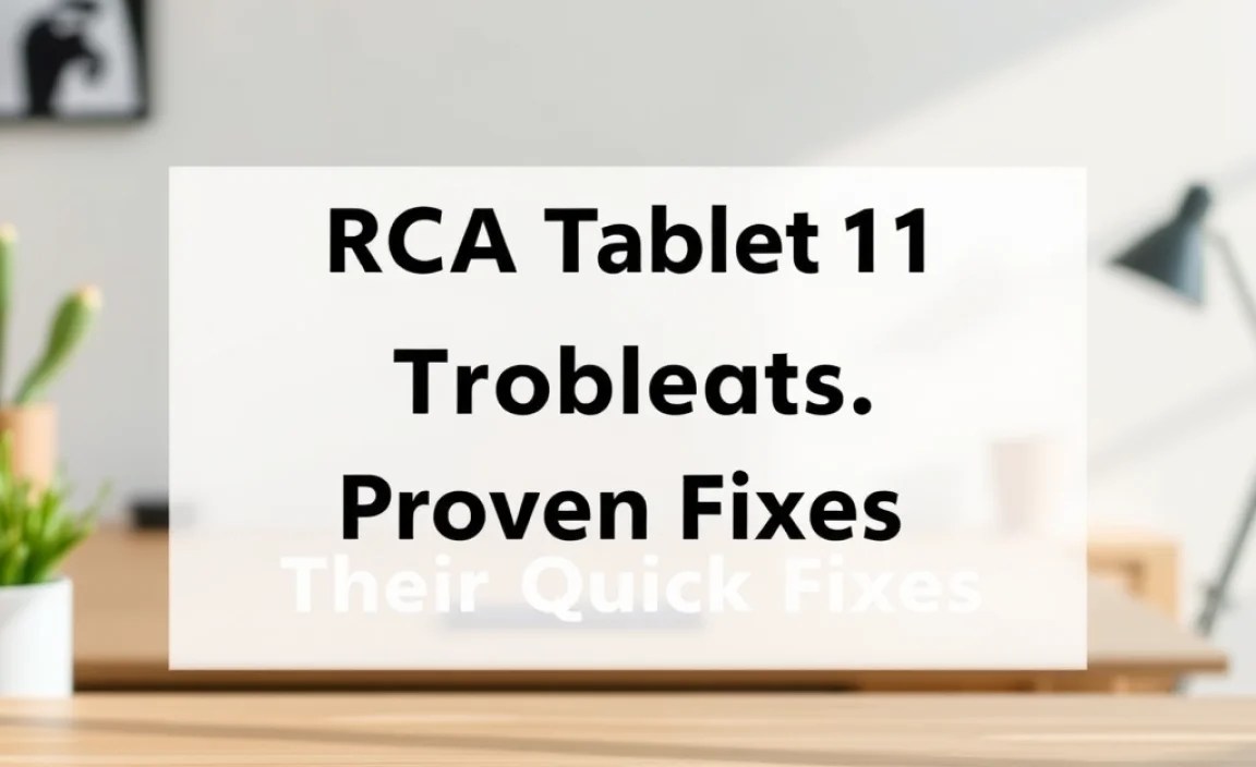 Table: Common RCA Tablet 11 Galileo Problems &amp; Their Quick Fixes