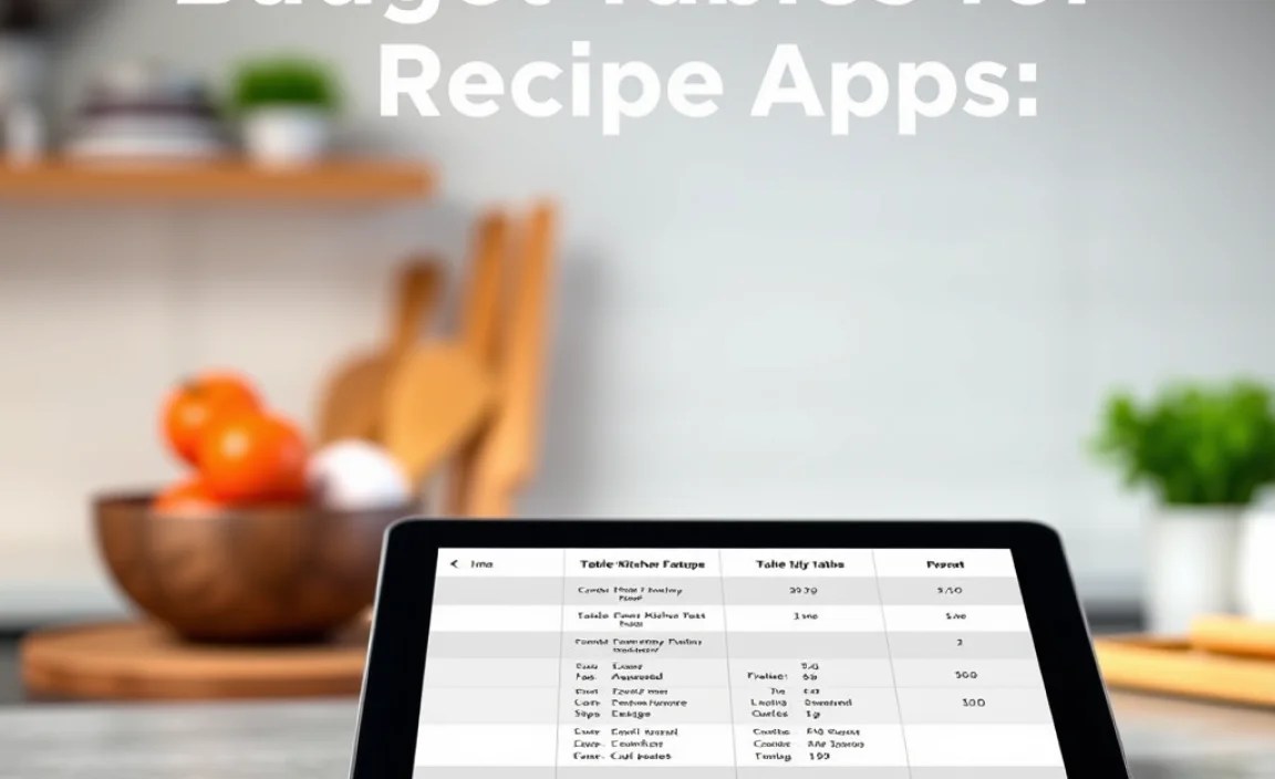 Table: Key Features Comparison for Budget Kitchen Tablets