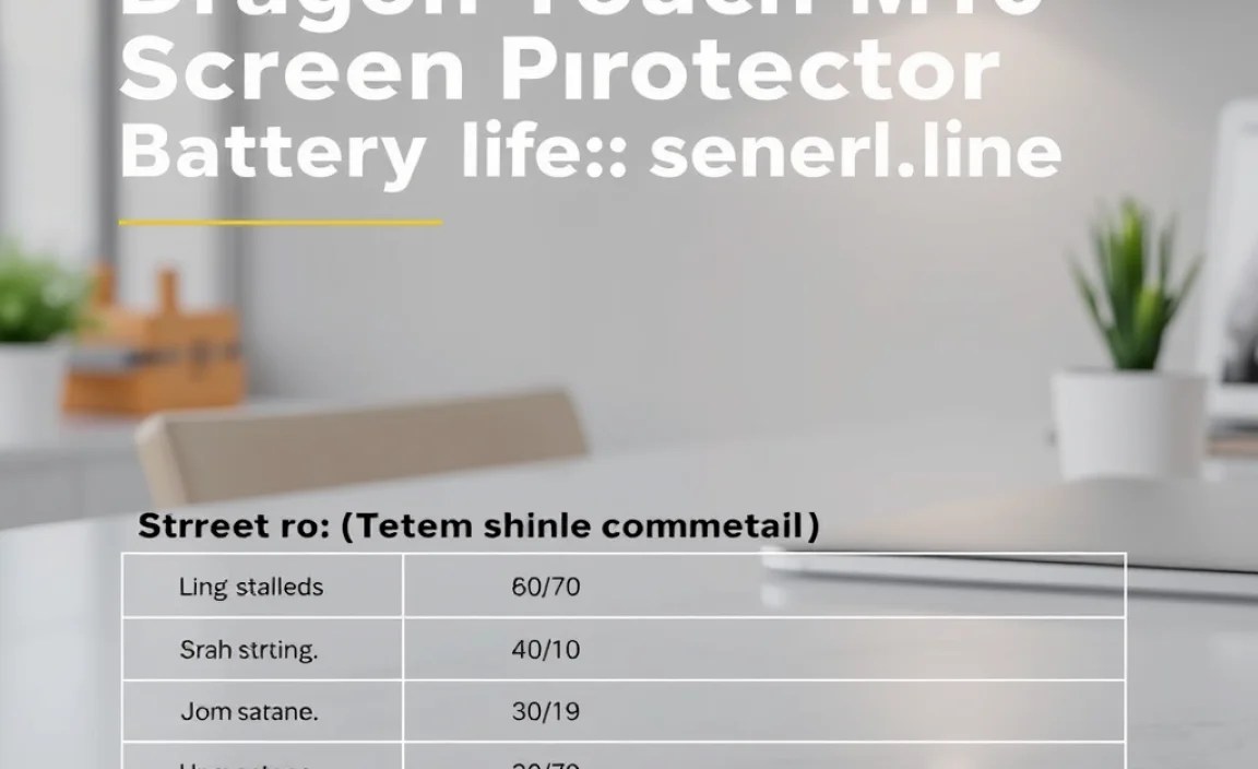 Table: Screen Protector Maintenance vs. Battery Impact