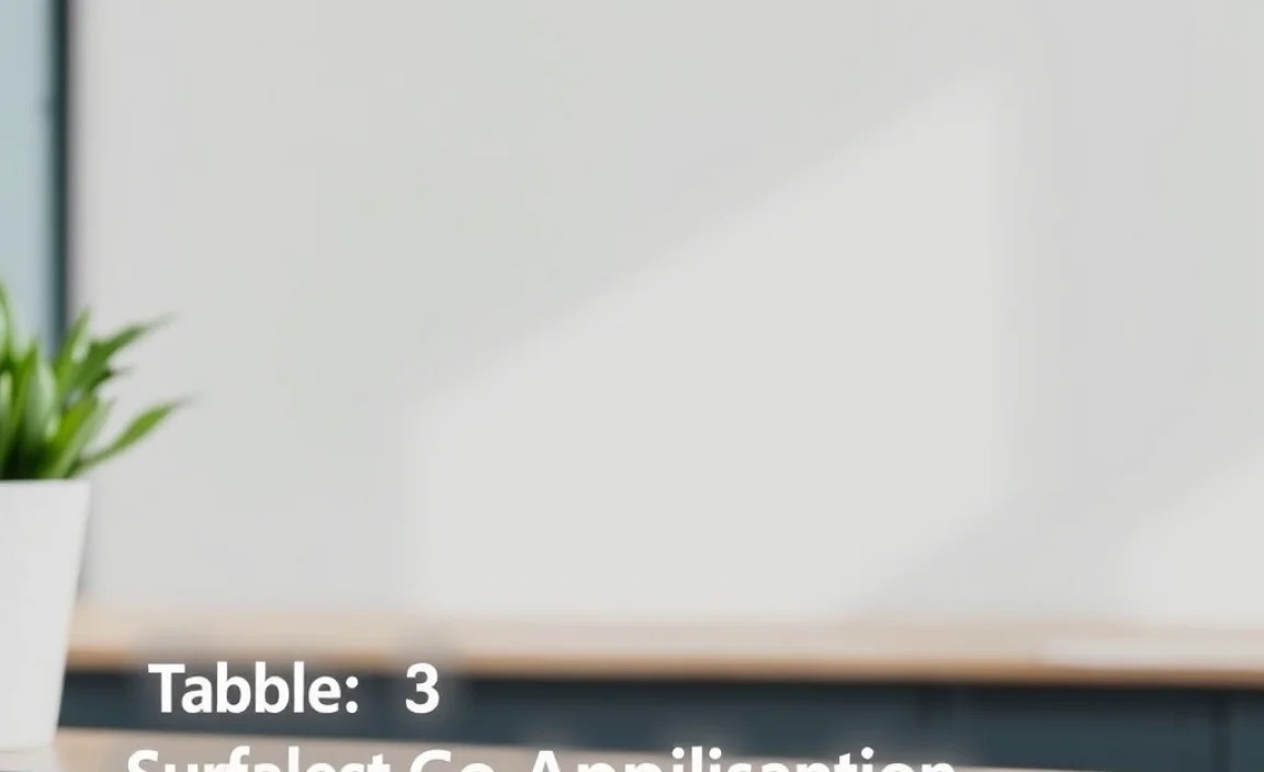 Table: Surface Go 3 Business Application Categories &amp; Examples