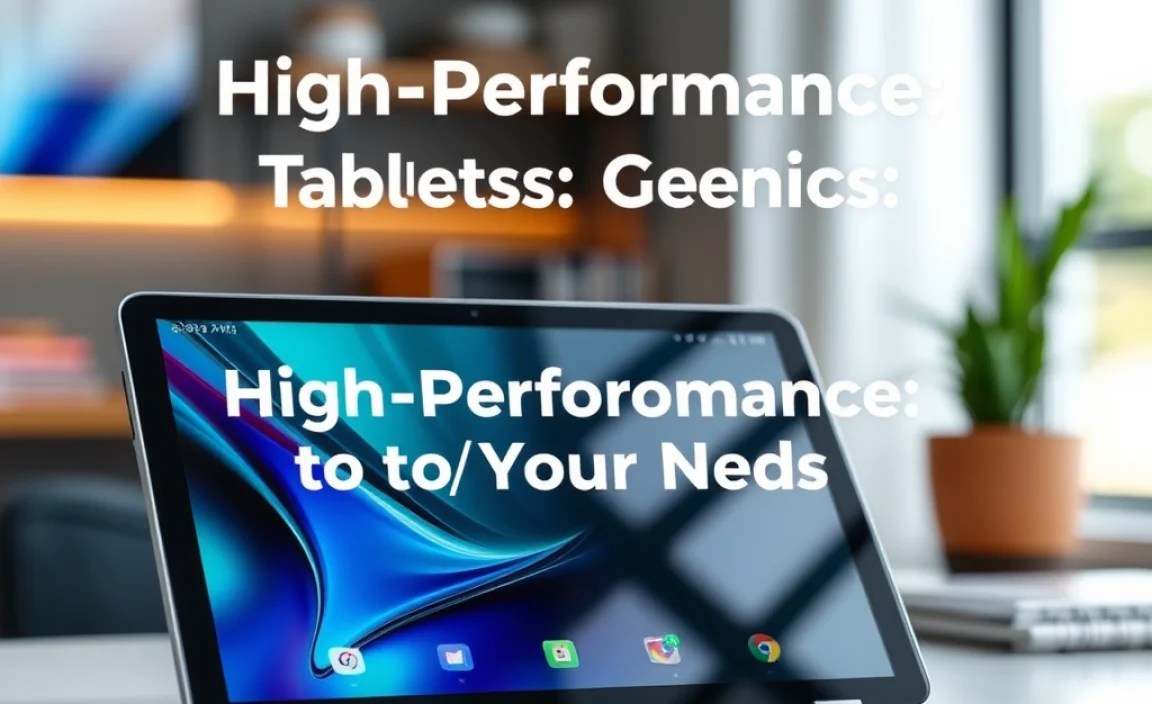 Tailoring Your High-Performance Tablet to Your Needs