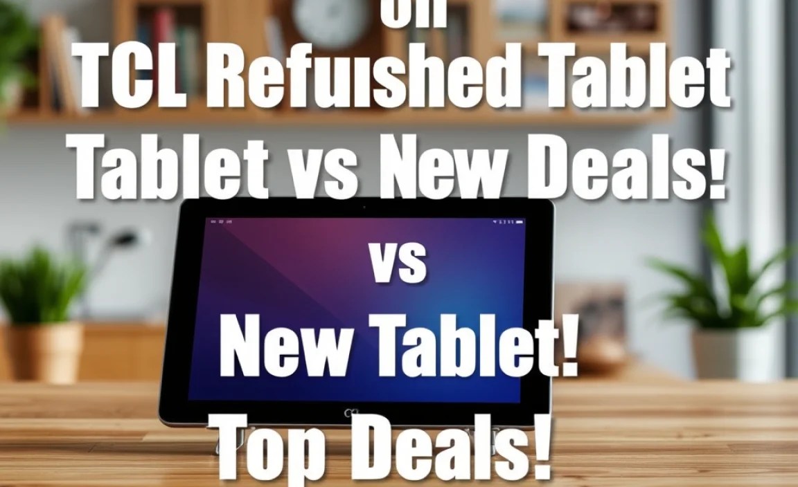 TCL Refurbished Tablet vs. New Tablet