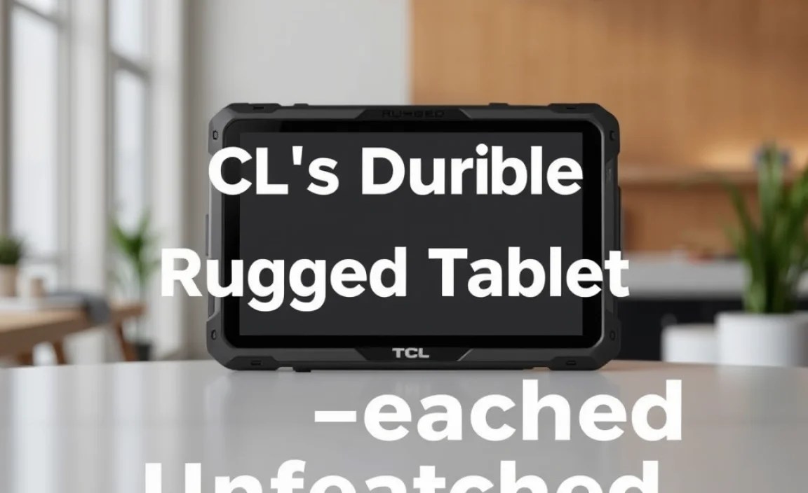 TCL’s Durable Rugged Tablet: Unmatched Performance!