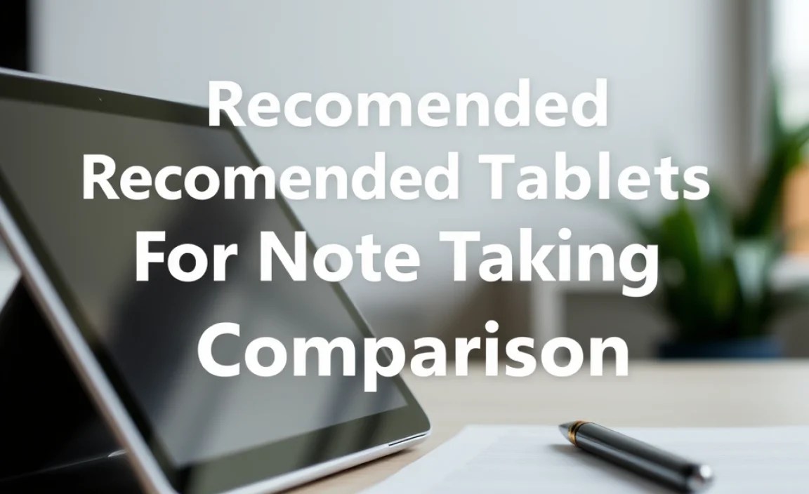 The Top Recommended Tablets For Note Taking Comparison