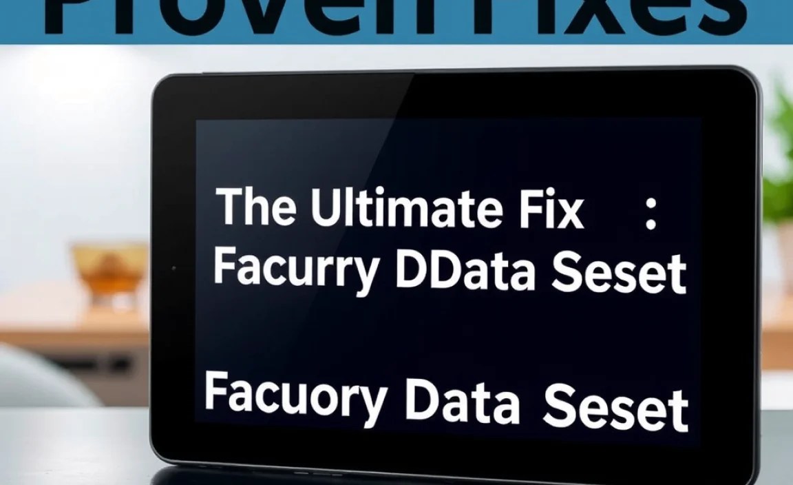 The Ultimate Fix: Factory Data Reset