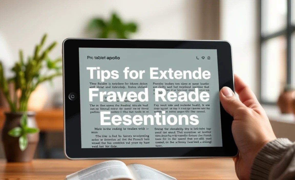Tips for Extended Reading Sessions