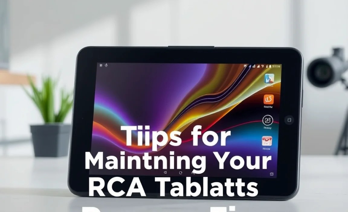 Tips for Maintaining Your RCA Tablet’s Performance