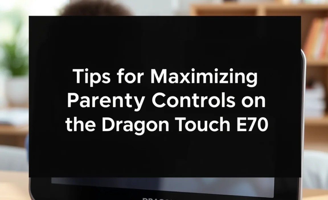 Tips for Maximizing Parental Controls on the Dragon Touch E70