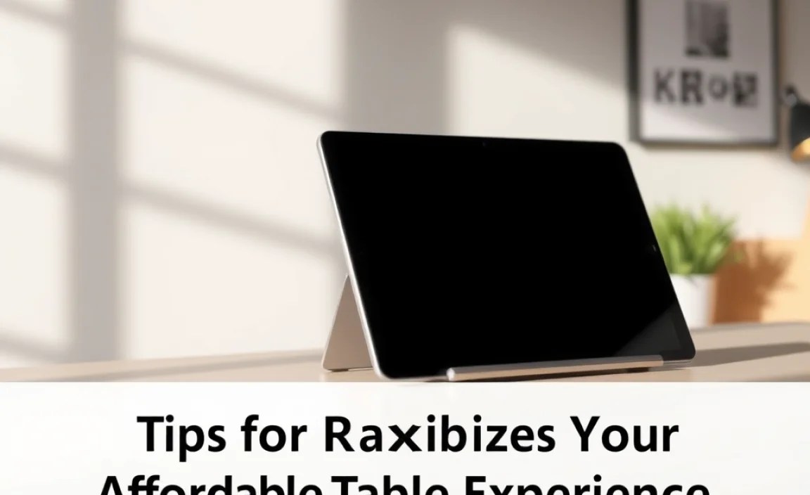 Tips for Maximizing Your Affordable Tablet Experience