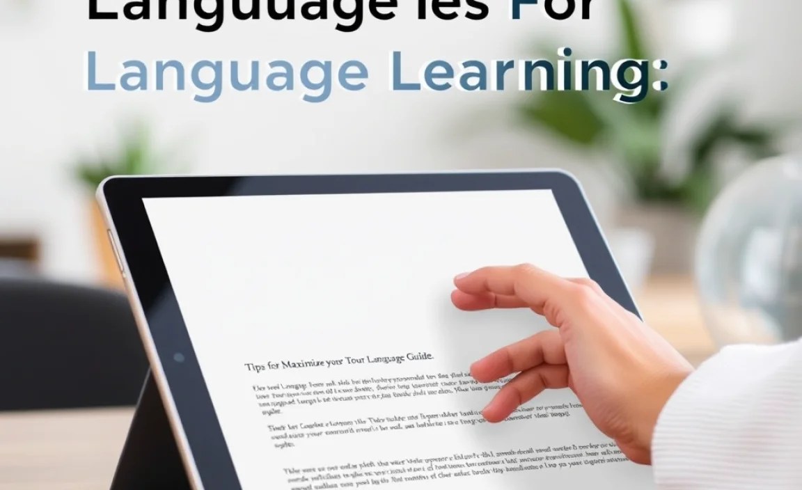 Tips for Maximizing Your Budget Tablet for Language Learning