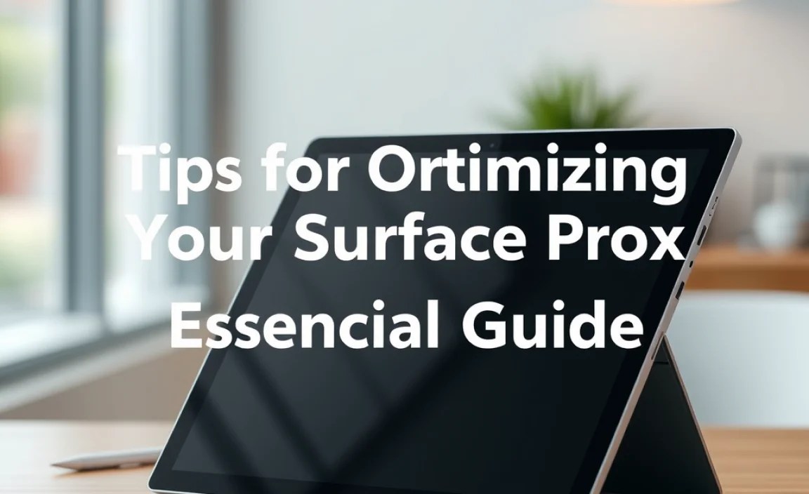 Tips for Optimizing Your Surface Pro X for School