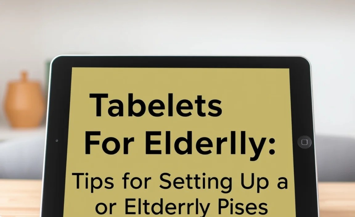 Tips for Setting Up a Tablet for an Elderly User