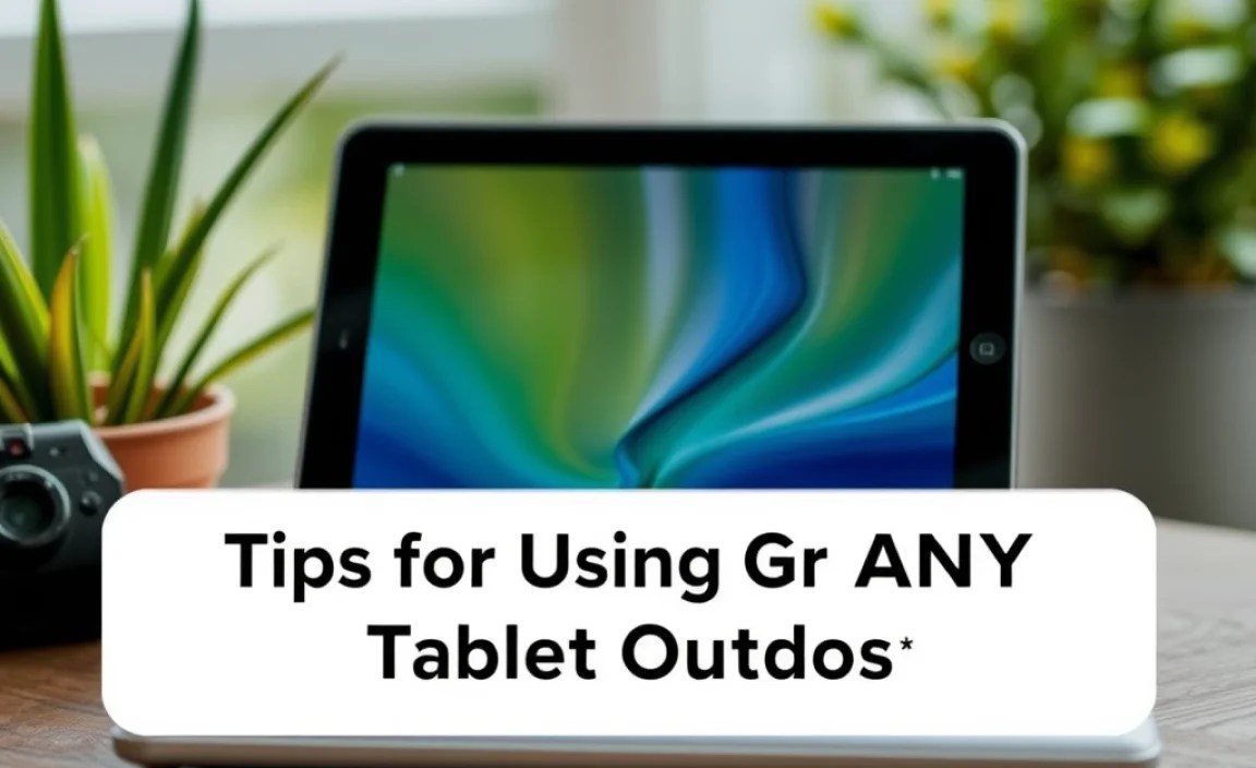 Tips for Using ANY Tablet Outdoors