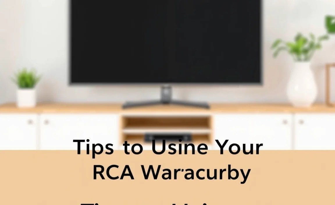 Tips for Using Your RCA Warranty