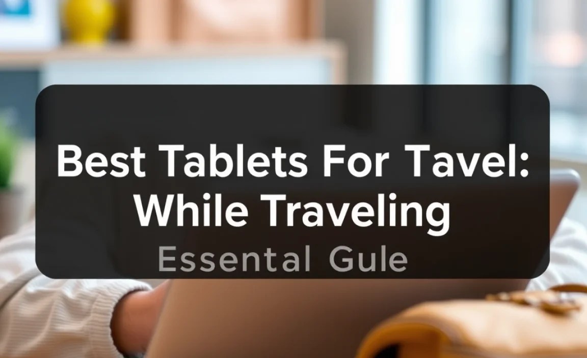 Tips for Using Your Tablet While Traveling