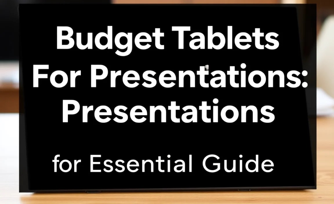 Top Budget Tablet Picks for Presentations
