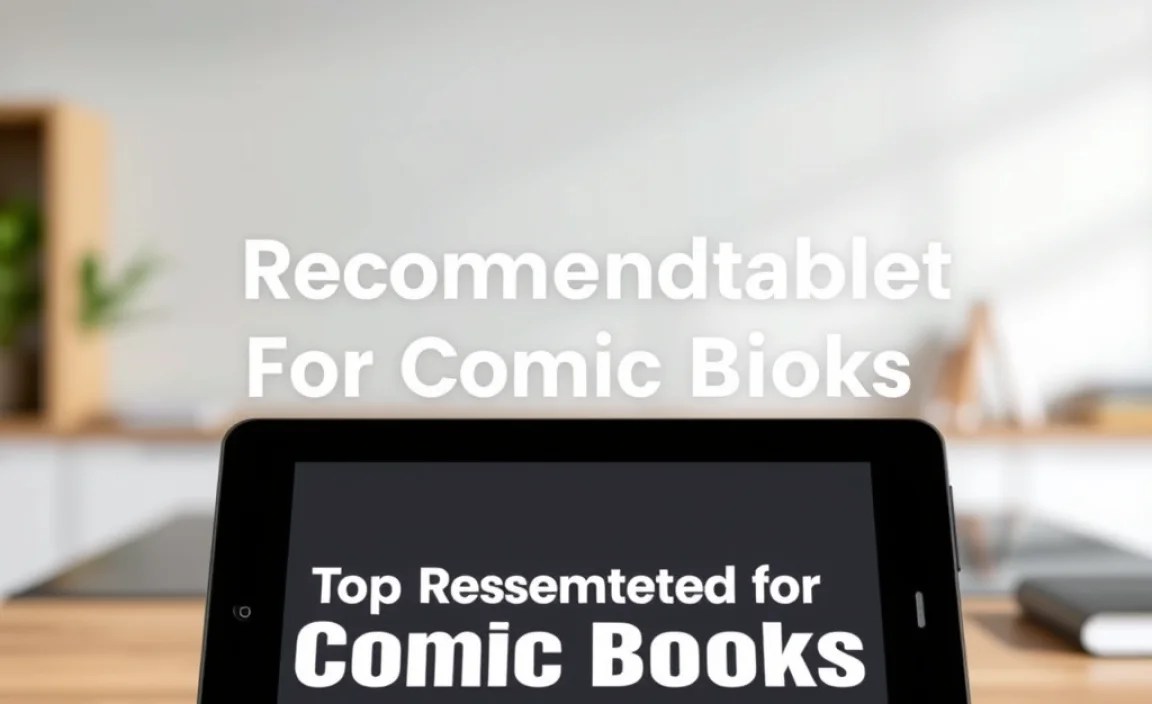 Top Recommended Tablets for Comic Books