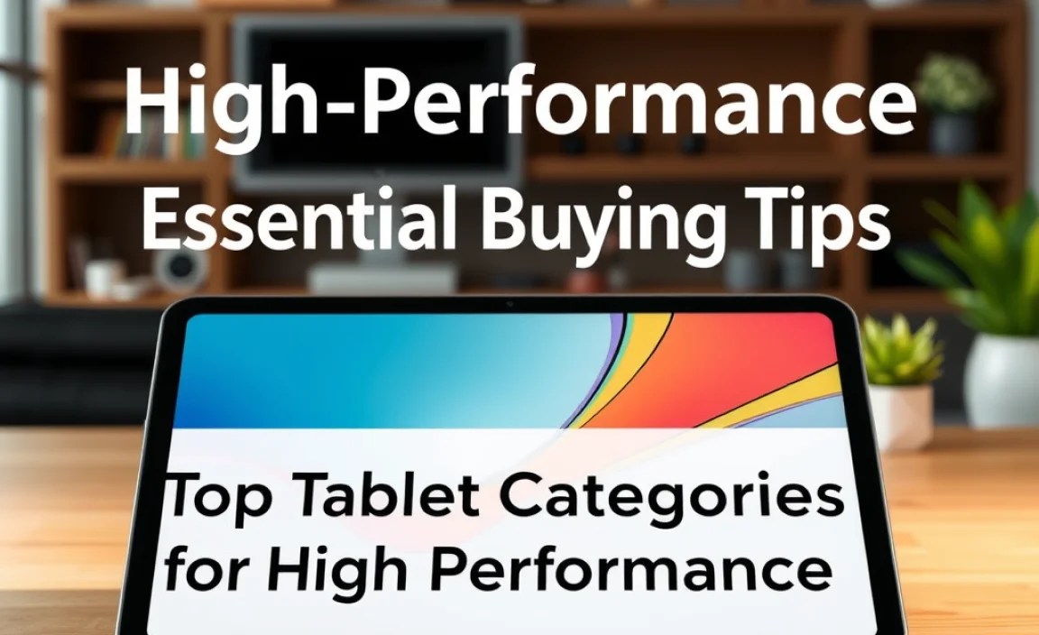 Top Tablet Categories for High Performance