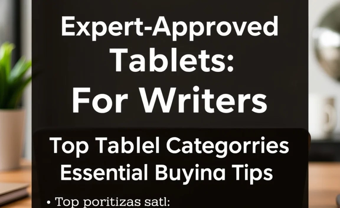 Top Tablet Categories for Writers