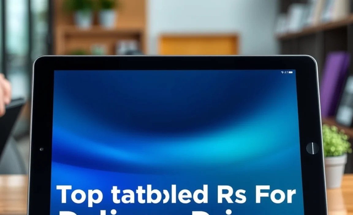 Top Tablet Picks for Delivery Drivers