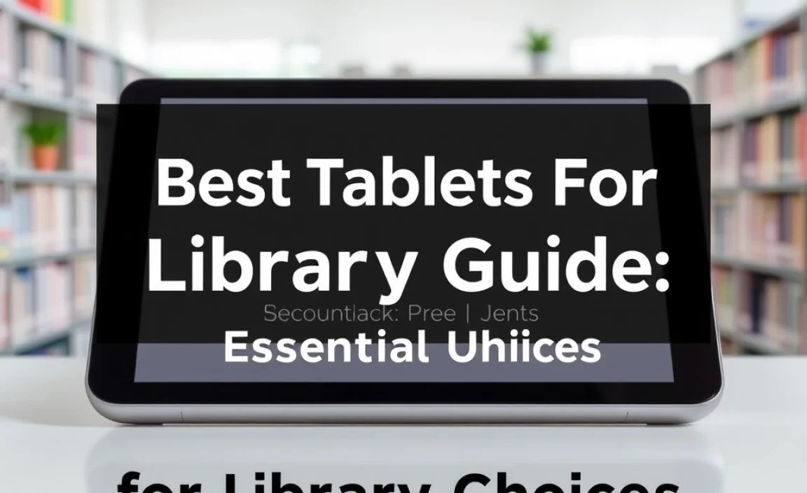 Top Tablet Recommendations for Library Users