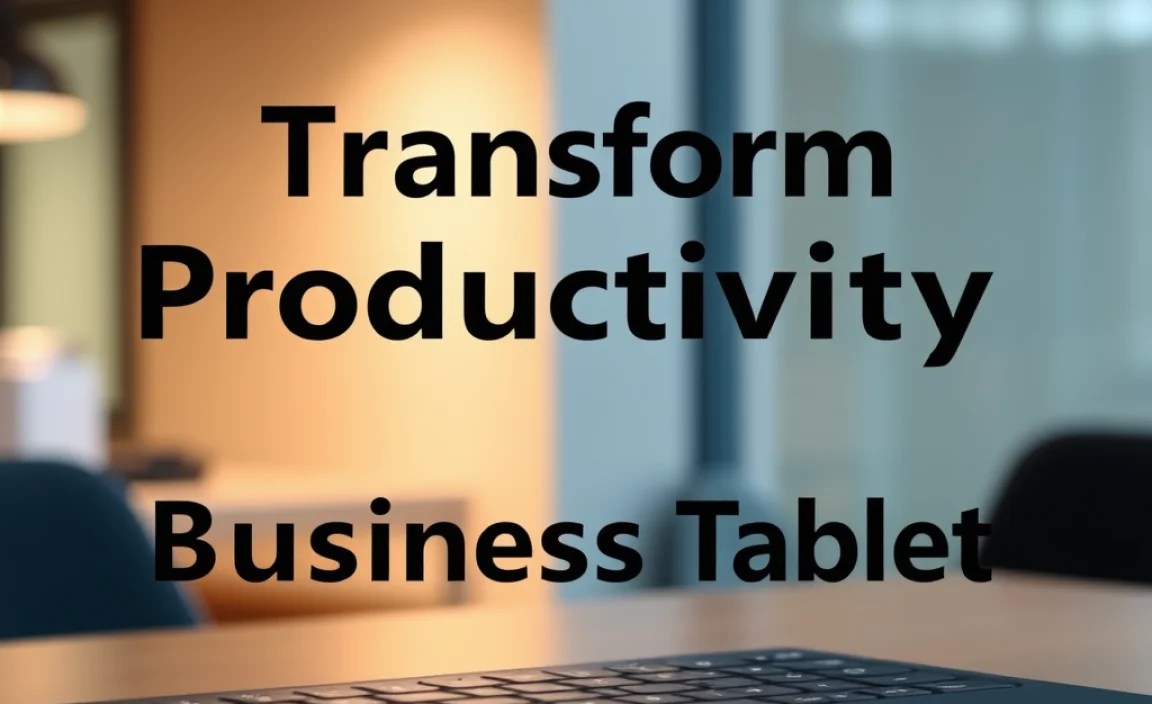 Transform Productivity: Microsoft Surface Business Tablet