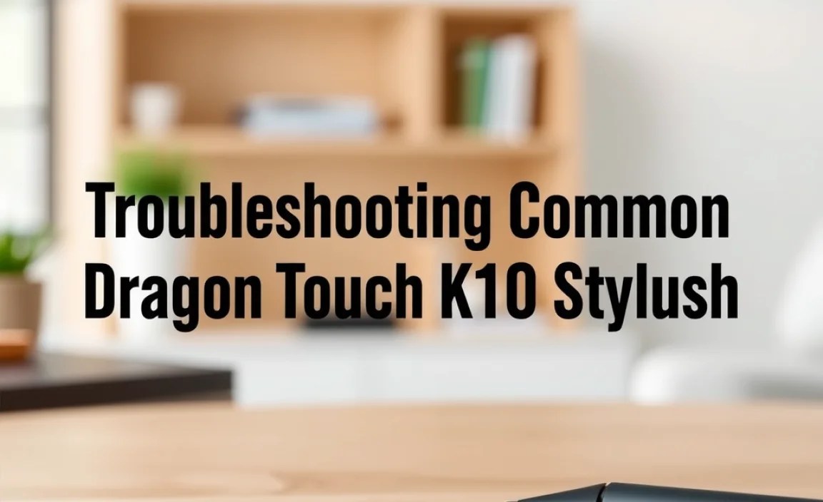 Troubleshooting Common Dragon Touch K10 Stylus Issues