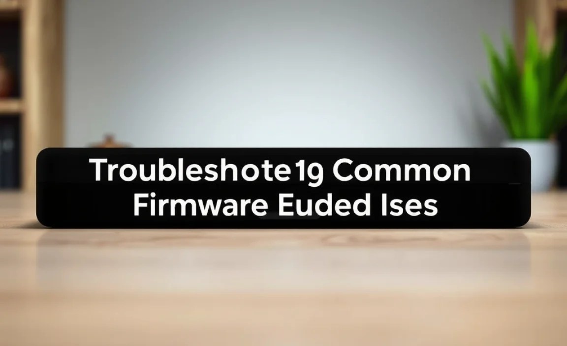 Troubleshooting Common Firmware Update Issues