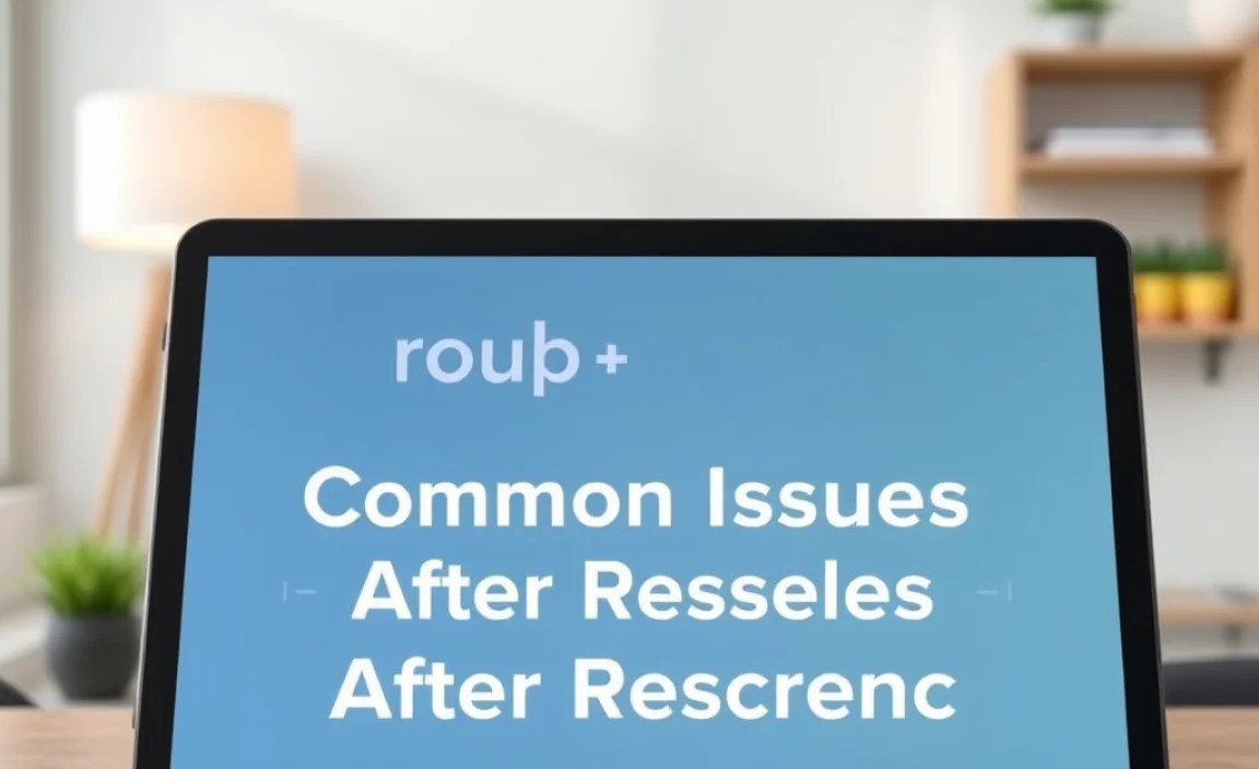Troubleshooting Common Issues After Resetting