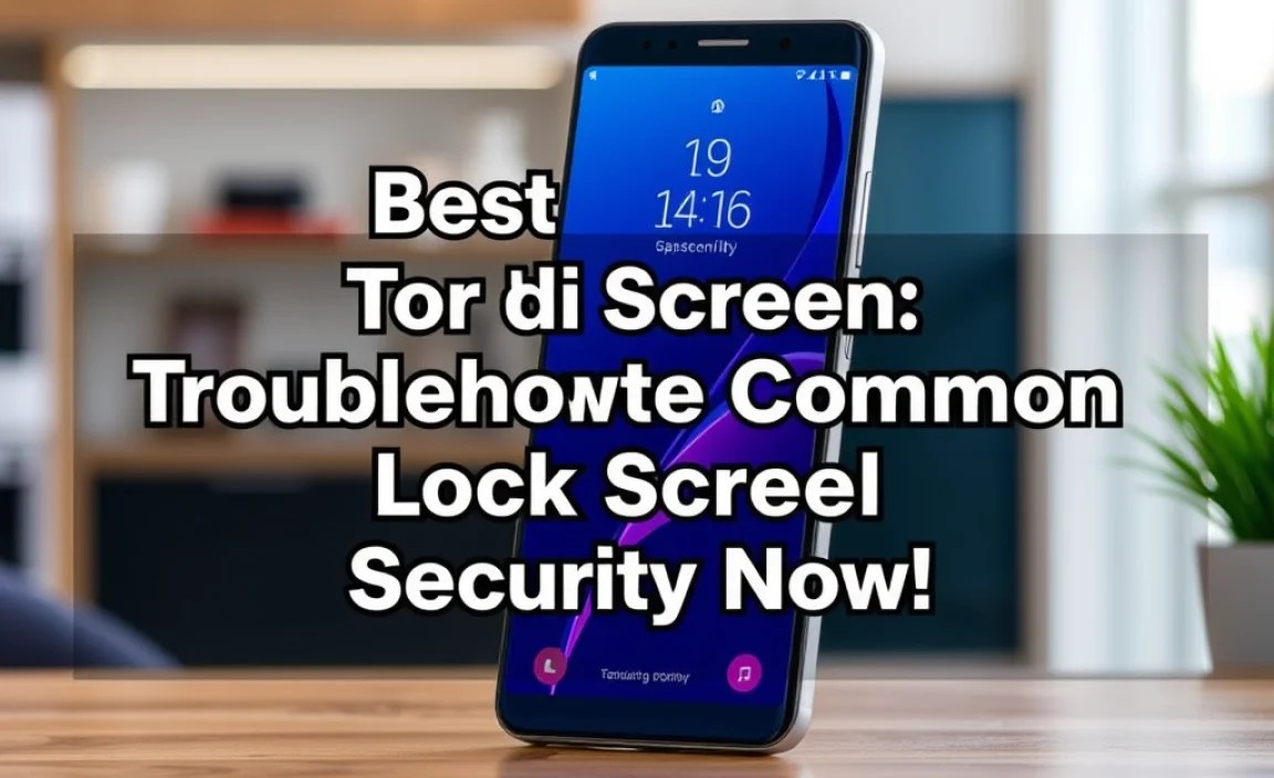 Troubleshooting Common Lock Screen Issues