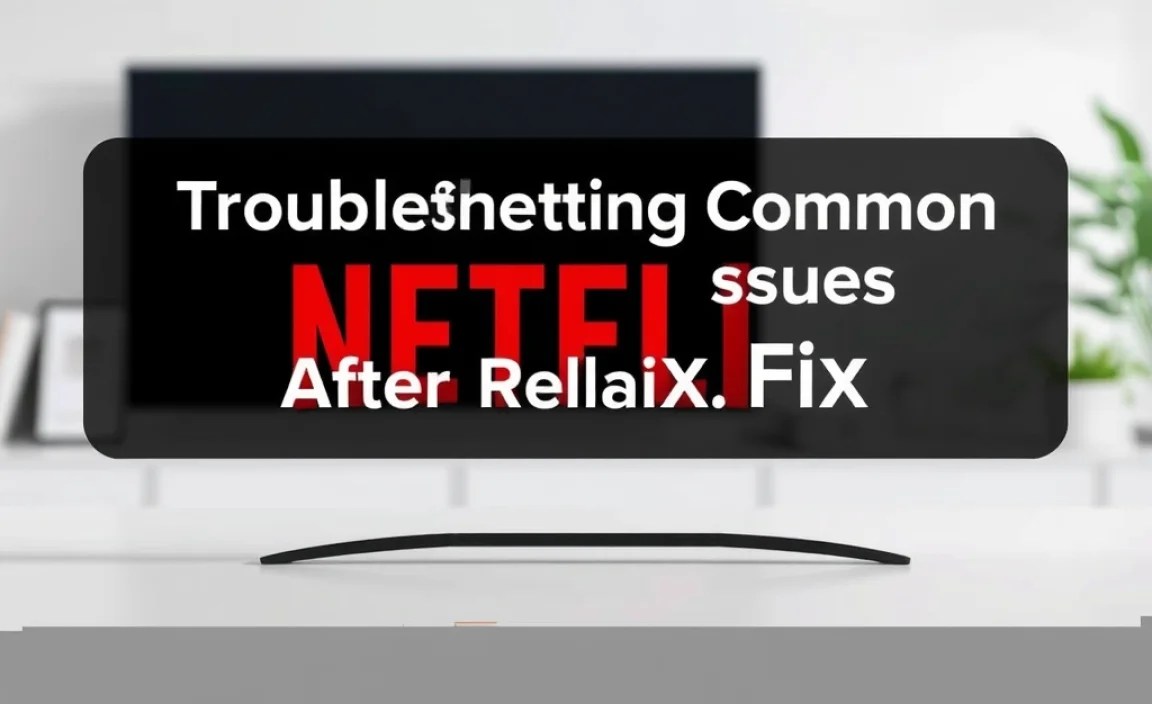Troubleshooting Common Netflix Issues After Replacement