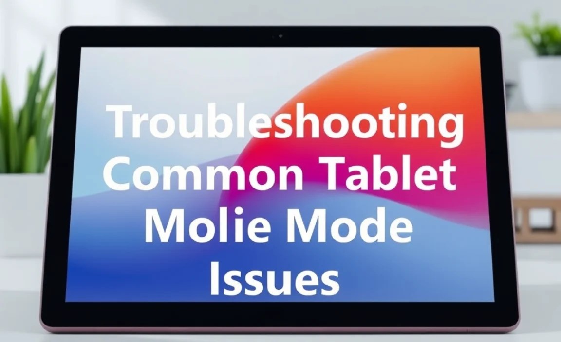 Troubleshooting Common Tablet Mode Issues
