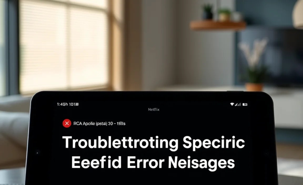 Troubleshooting Specific Error Messages