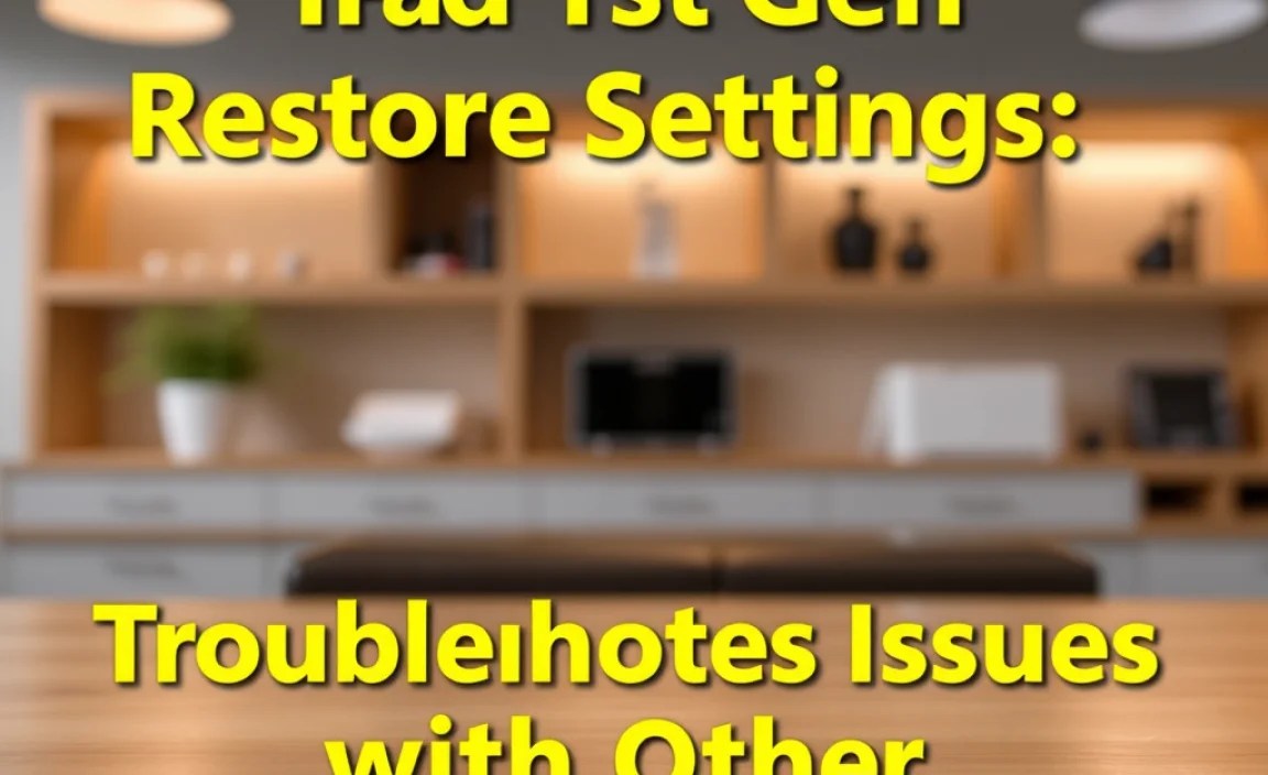 Troubleshooting Specific Issues with Other Reset Options