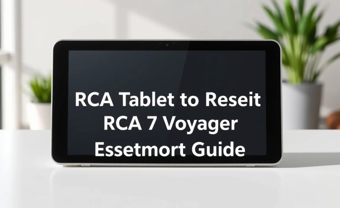 Two Methods to Reset Your RCA Tablet 7 Voyager