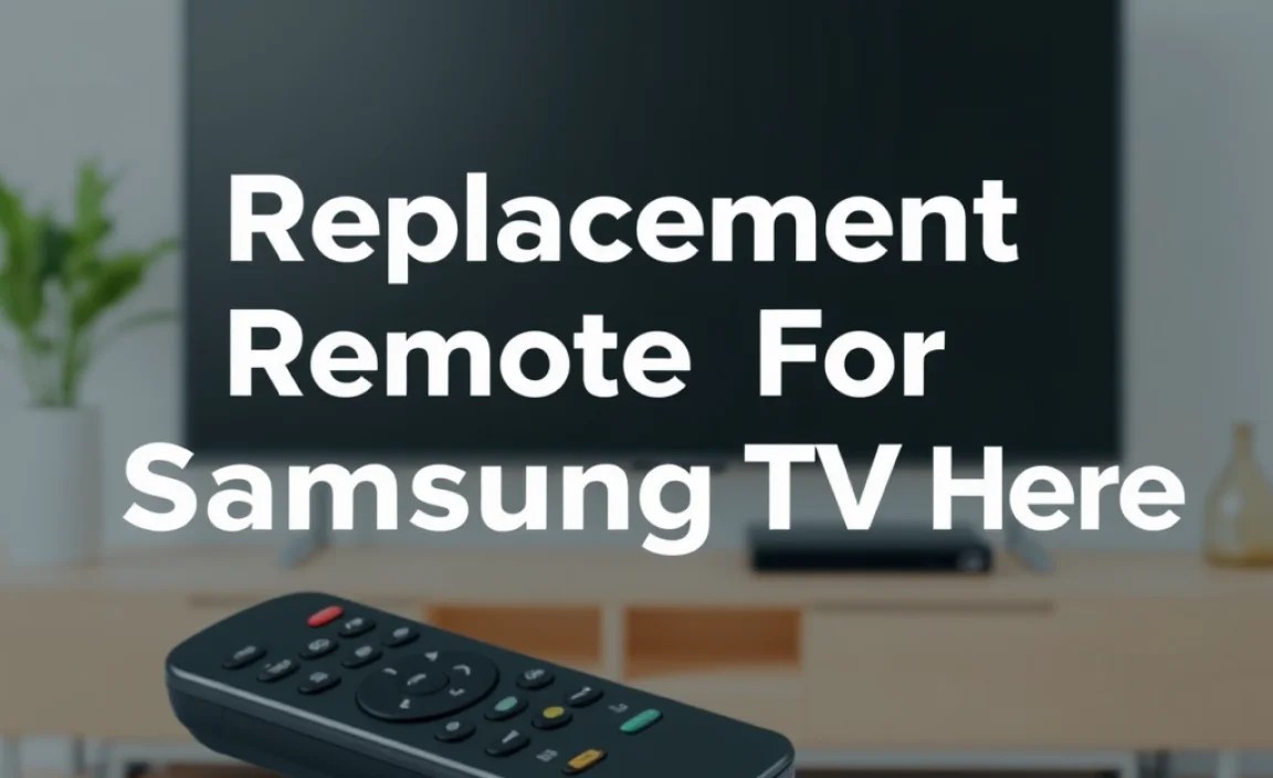 Types of Replacement Remotes Available