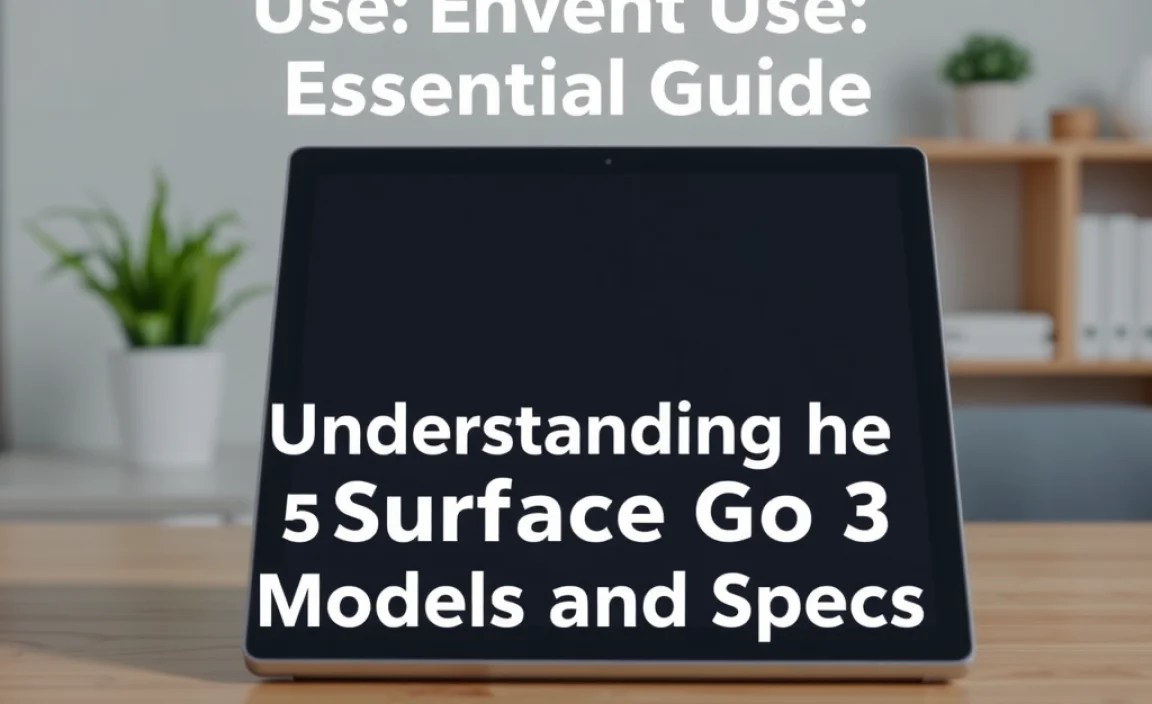 Understanding the Surface Go 3 Models and Specs