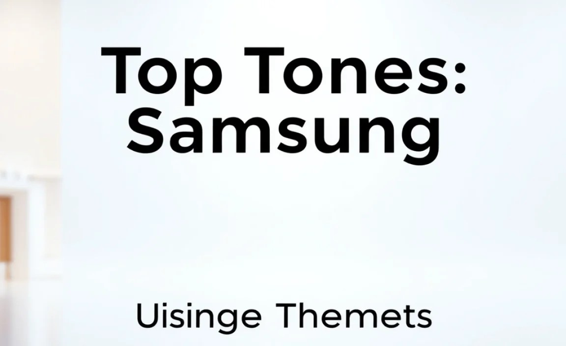 Using Samsung Themes for Unique Tones