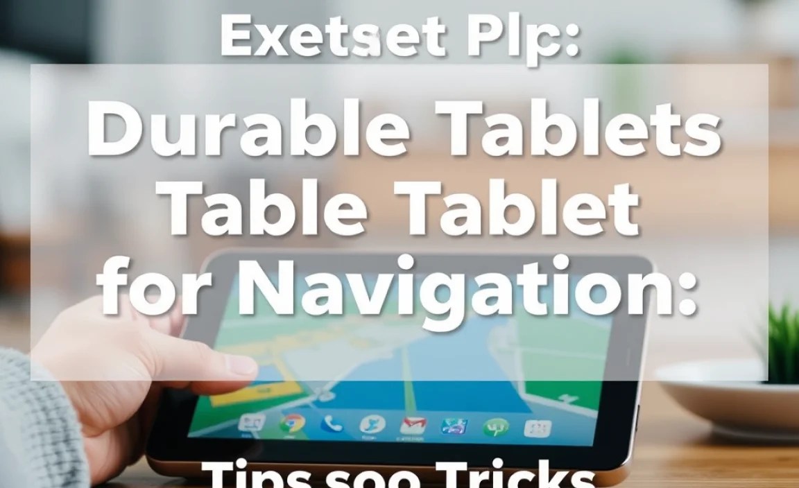 Using Your Durable Tablet for Navigation: Tips and Tricks