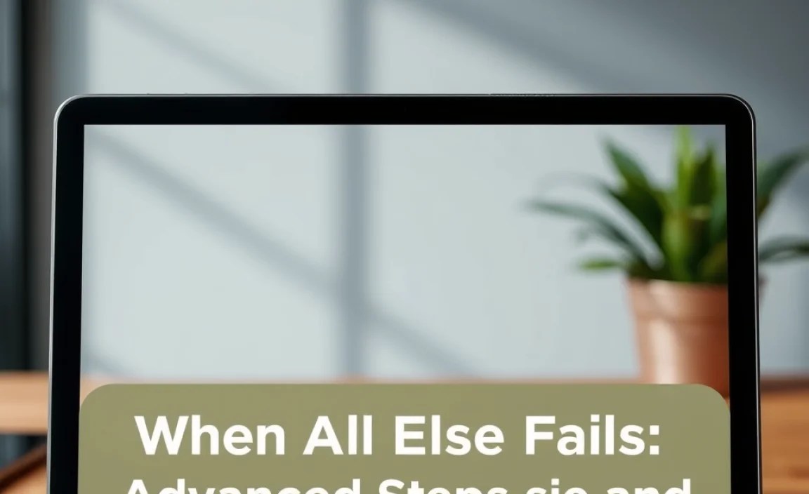 When All Else Fails: Advanced Steps and Getting Professional Help