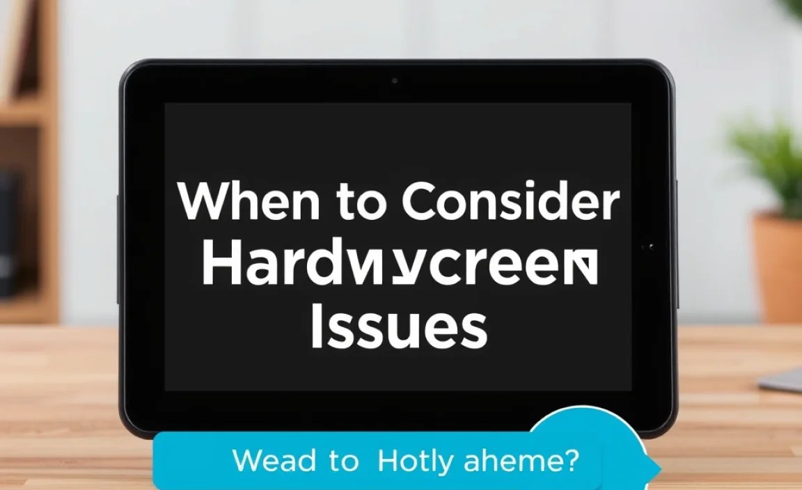 When to Consider Hardware Issues