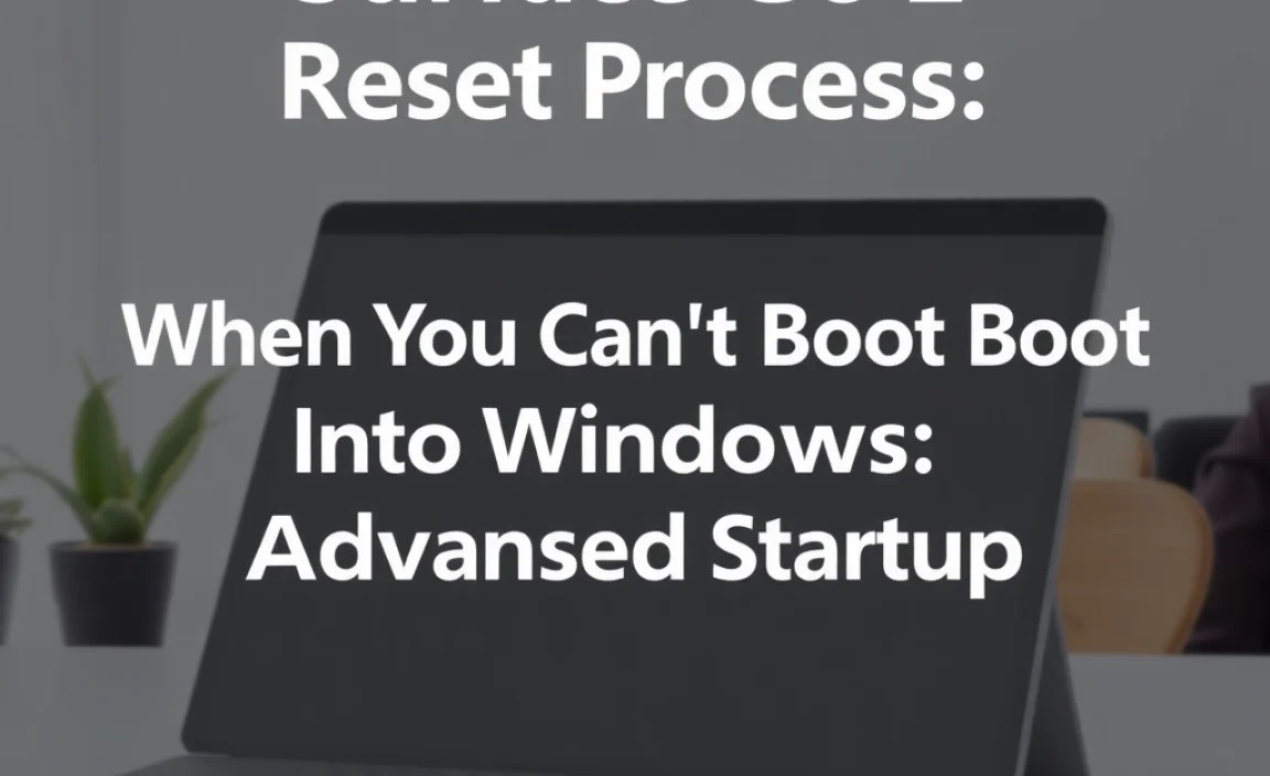 When You Can’t Boot Into Windows: Using Advanced Startup