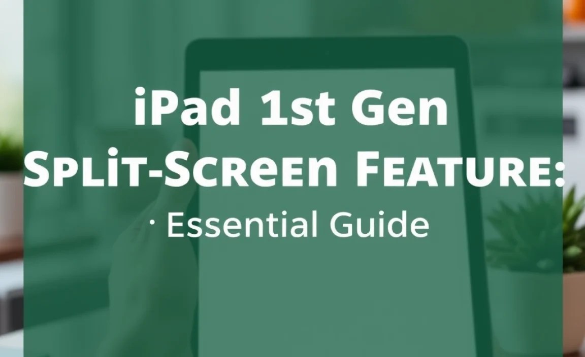 Why the iPad 1st Gen Lacks Split Screen